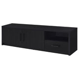 Murray - 70" 2-Door TV Stand Media Console - Black by Coaster Fine Furniture | Bel Furniture