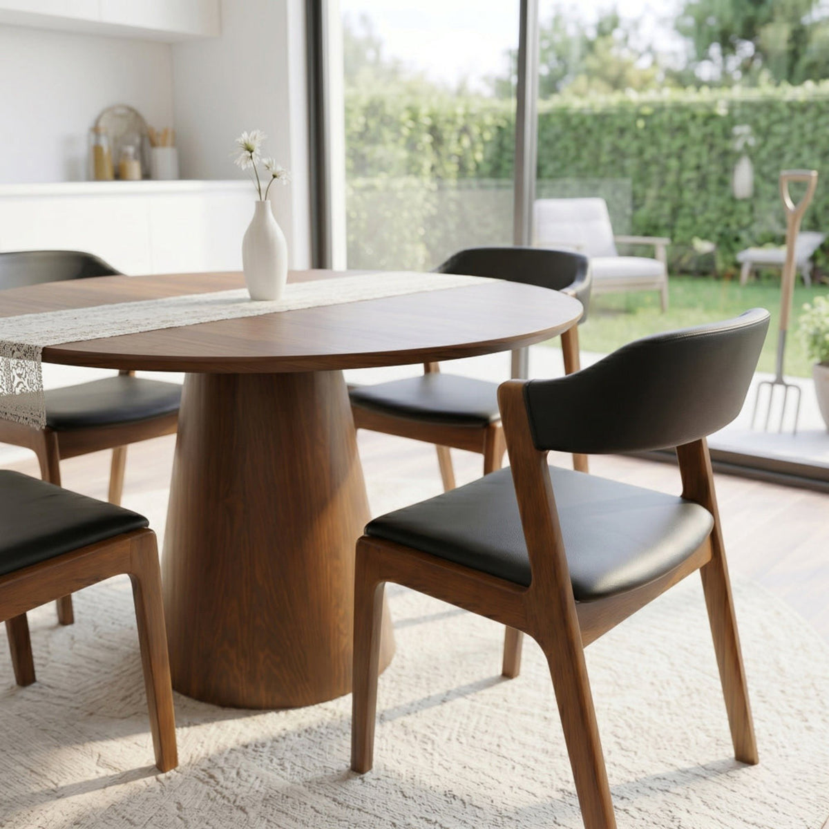 Enzo - Dining Chair (Set of 2) - Black / Brown