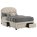 Marianna - 4-Drawer Upholstered Storage Bed
