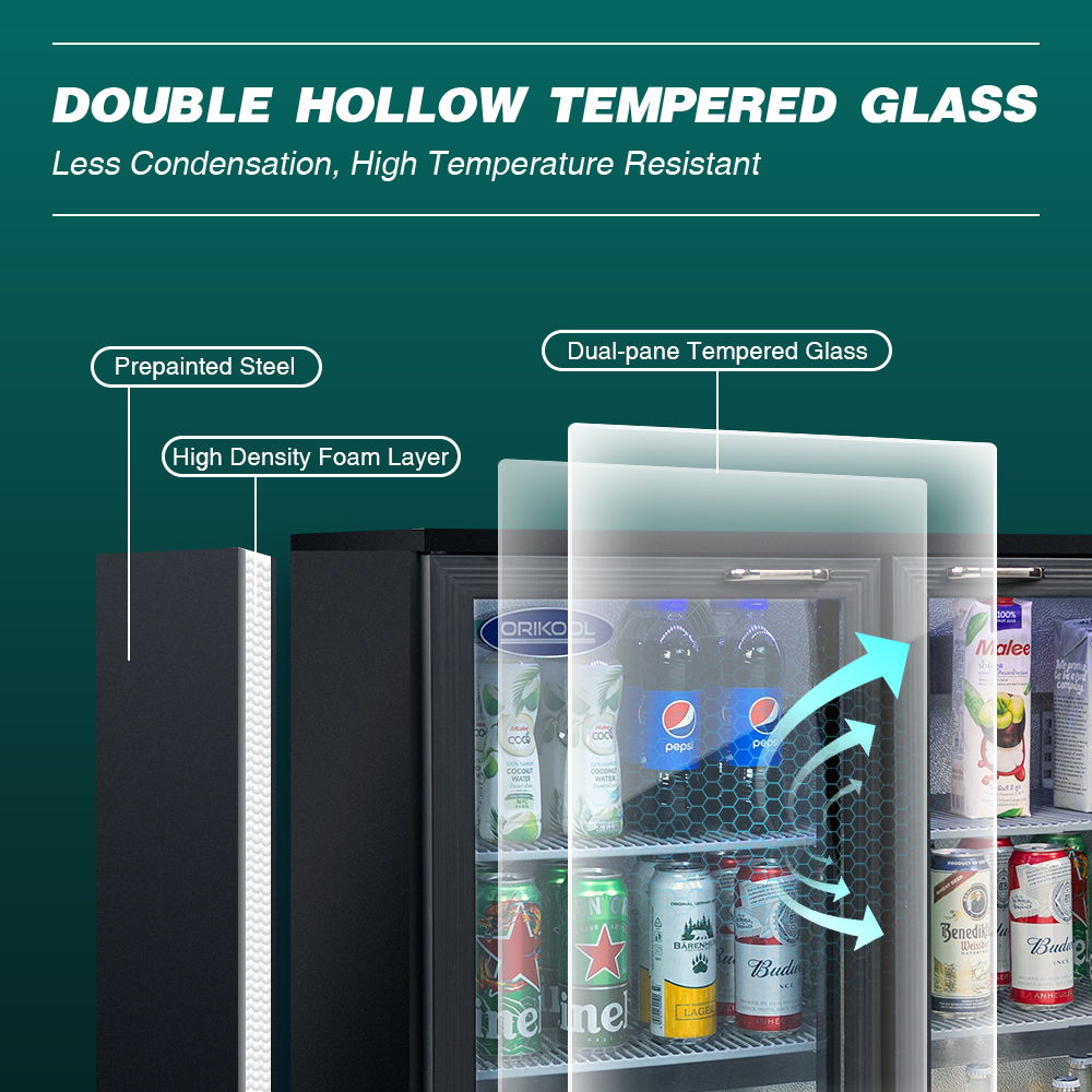 Beverage Refrigerators Glass Door Back Bar, Cooler, Commercial Beer Wine And Drink Fridge