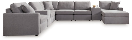 Modmax - Granite - Sectional Gray 2 Pc. Loveseat Sectional by Signature Design by Ashley® | Bel Furniture