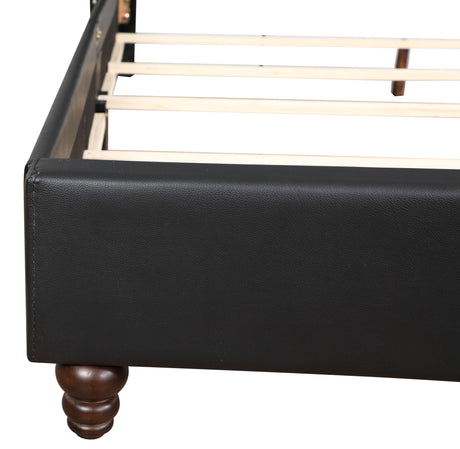 Upholstered Nailhead Trim Chic Bed - view 42