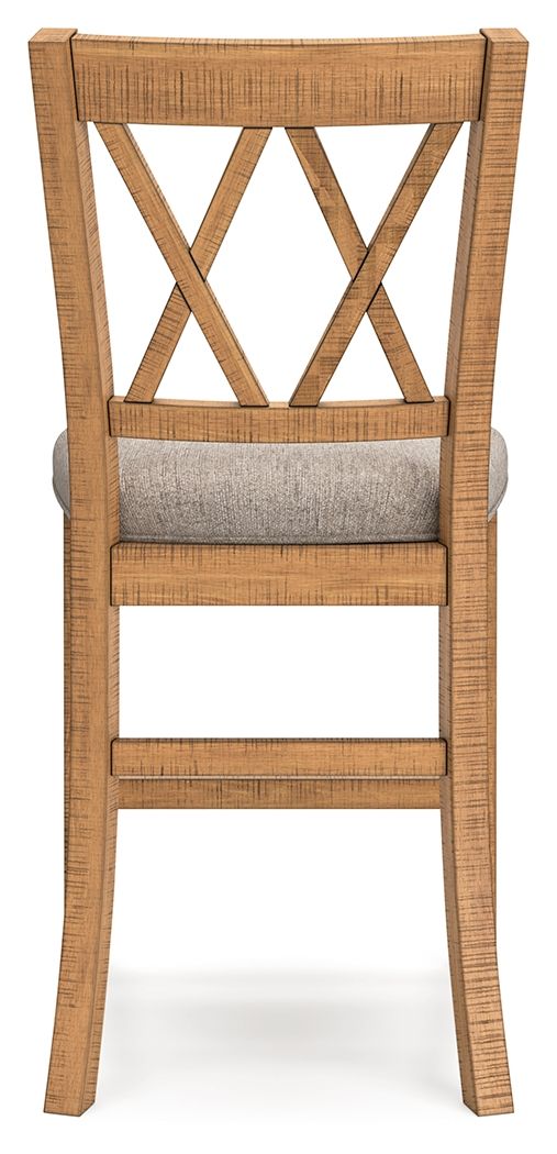 Havonplane - Brown - Upholstered Barstool (Set of 2) by Signature Design by Ashley® | Bel Furniture