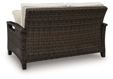 Monterey Point - Loveseat With Cushion - Dark Brown - view 6
