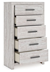 Cayboni - Whitewash - Five Drawer Chest by Signature Design by Ashley® | Bel Furniture