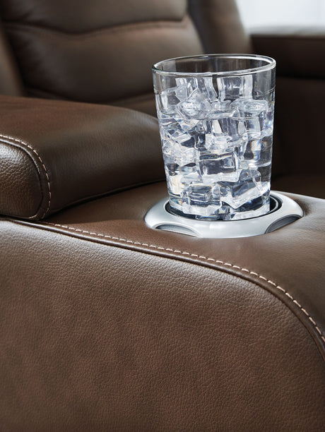High Impact - Tobacco - Power Recliner / Adj Headrest by Signature Design by Ashley® | Bel Furniture