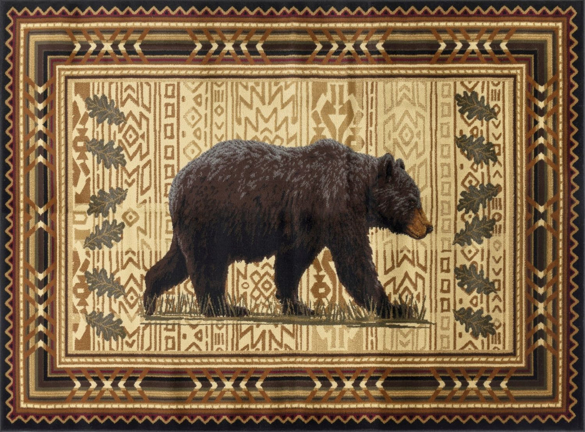 Nature's Nest - GC_CBL3010 Lodge Area Rug Black by Icona Home Decor | Bel Furniture