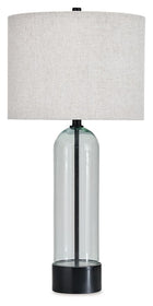 Kerrbrook - Glass Table Lamp - Clear / Black