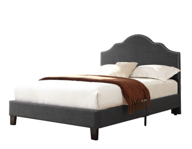 Kopa - Upholstered Bed Dark Gray Full by Wallace & Bay | Bel Furniture
