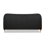 Roman - Curved Headboard Upholstered Platform Bed by Jennifer Taylor Home | Bel Furniture
