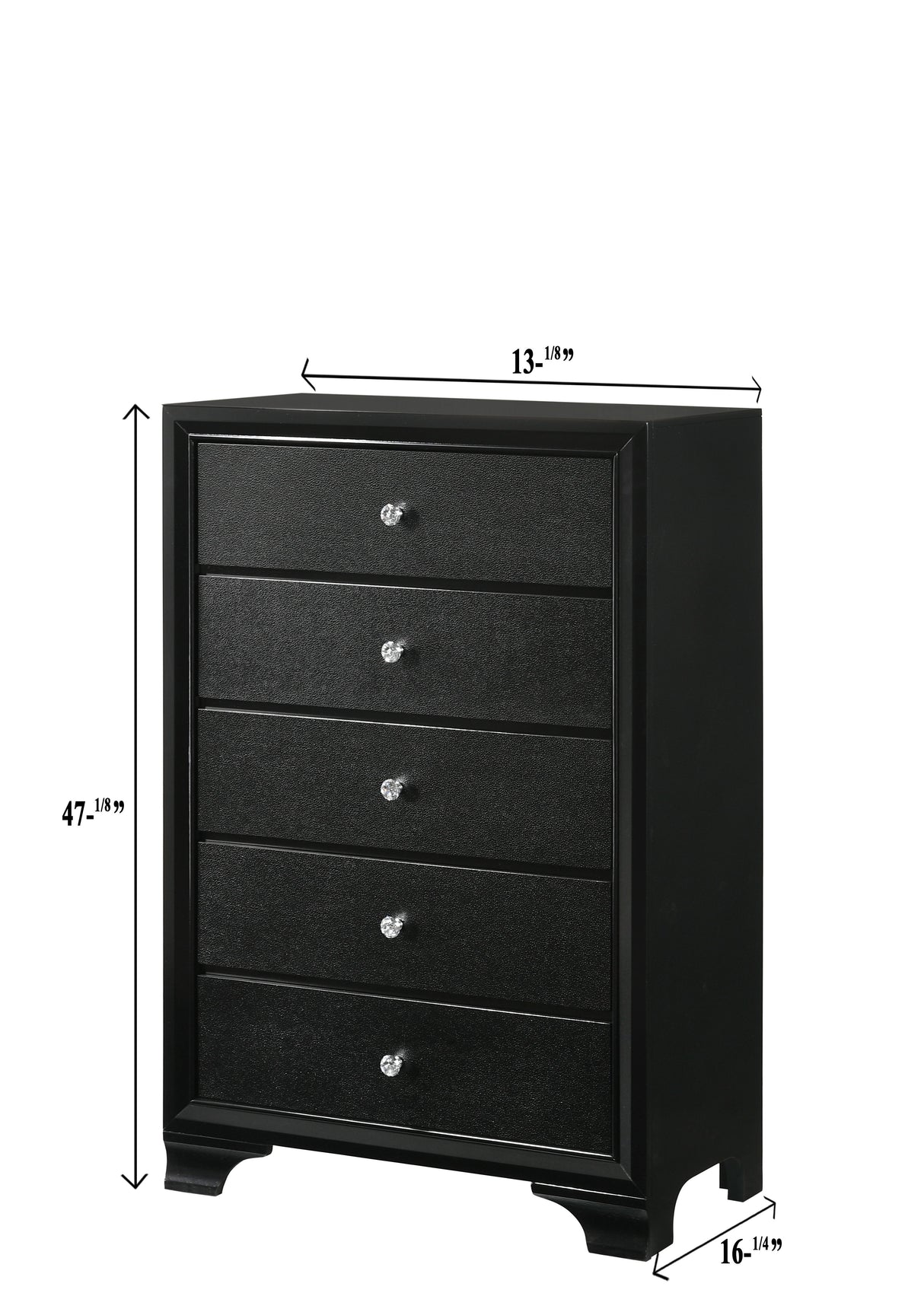 Micah - Chest - Black by Crown Mark | Bel Furniture