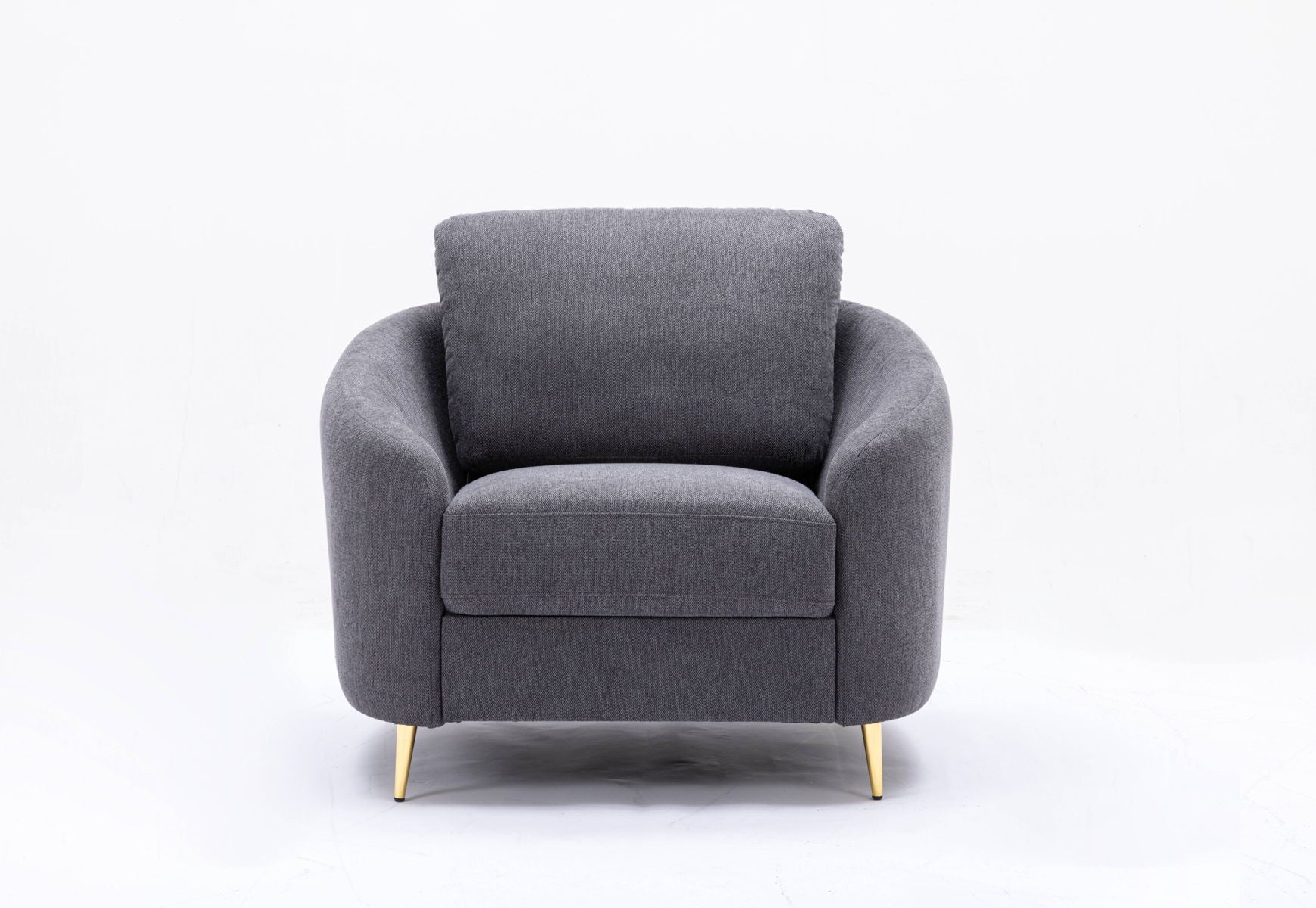 Yuina - Linen Chair - Gray