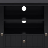 Acadian - Handcrafted Tall TV Media Stand by Simpli-Home | Bel Furniture