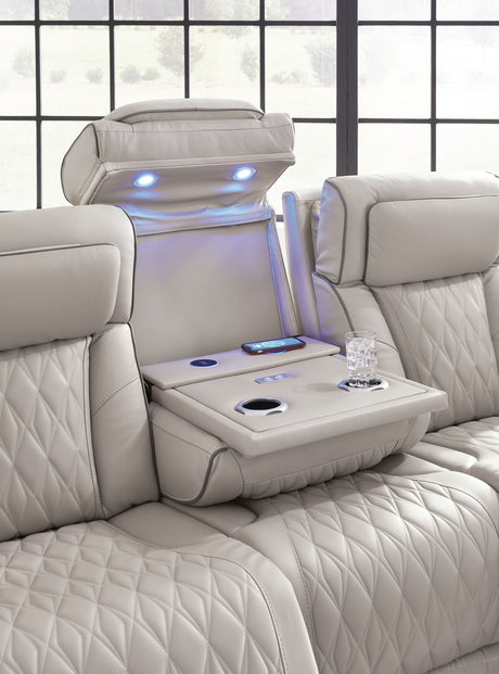 Boyington - Power Reclining Sofa With Adj Headrest by Signature Design by Ashley® | Bel Furniture