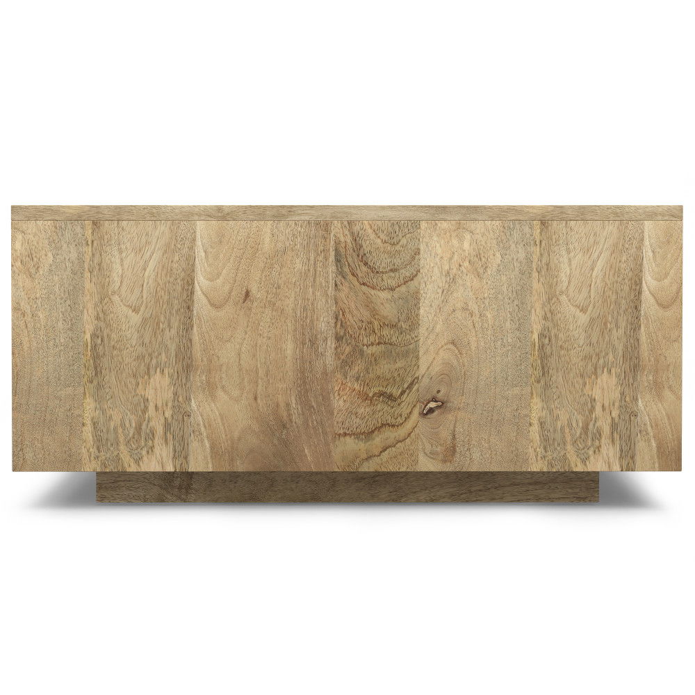 Lockhart - Square Coffee Table - Natural by Simpli-Home | Bel Furniture