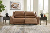 Trasimeno - Caramel - 2 Seat Pwr Rec Sofa Adj Headrest by Signature Design by Ashley® | Bel Furniture