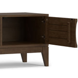 Harper - Low TV Media Stand - Walnut Brown by Simpli-Home | Bel Furniture