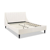 Aspen - Vertical Tufted Modern Headboard Platform Bed Set
