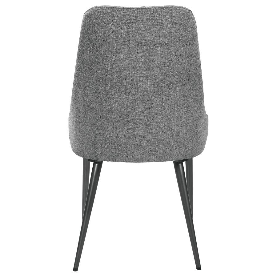 Alan - Fabric Upholstered Dining Side Chair (Set of 2) - Gray