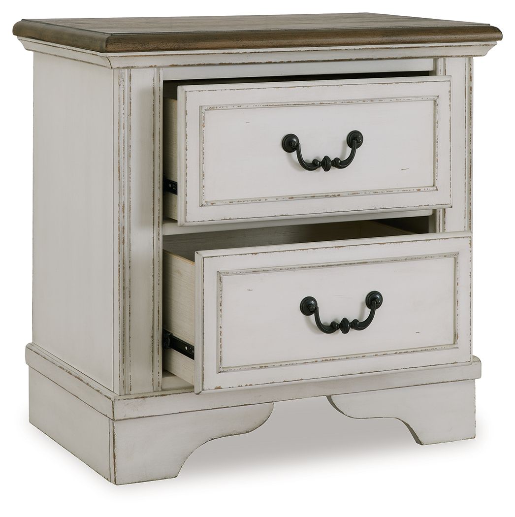 Moraway - Two-tone - Two Drawer Night Stand