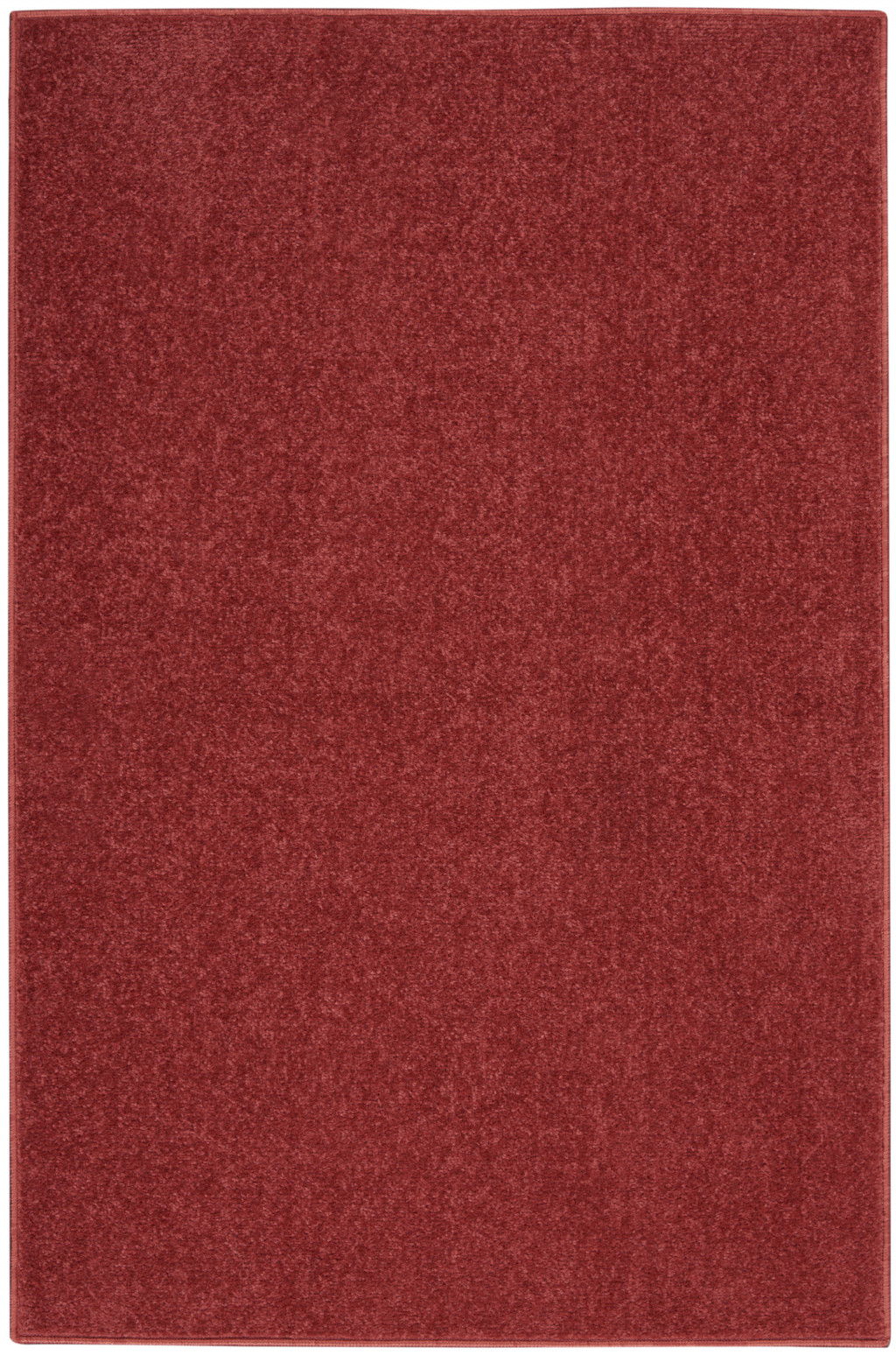 2' X 4' Non Skid Indoor / Outdoor Runner Rug - Brick Red