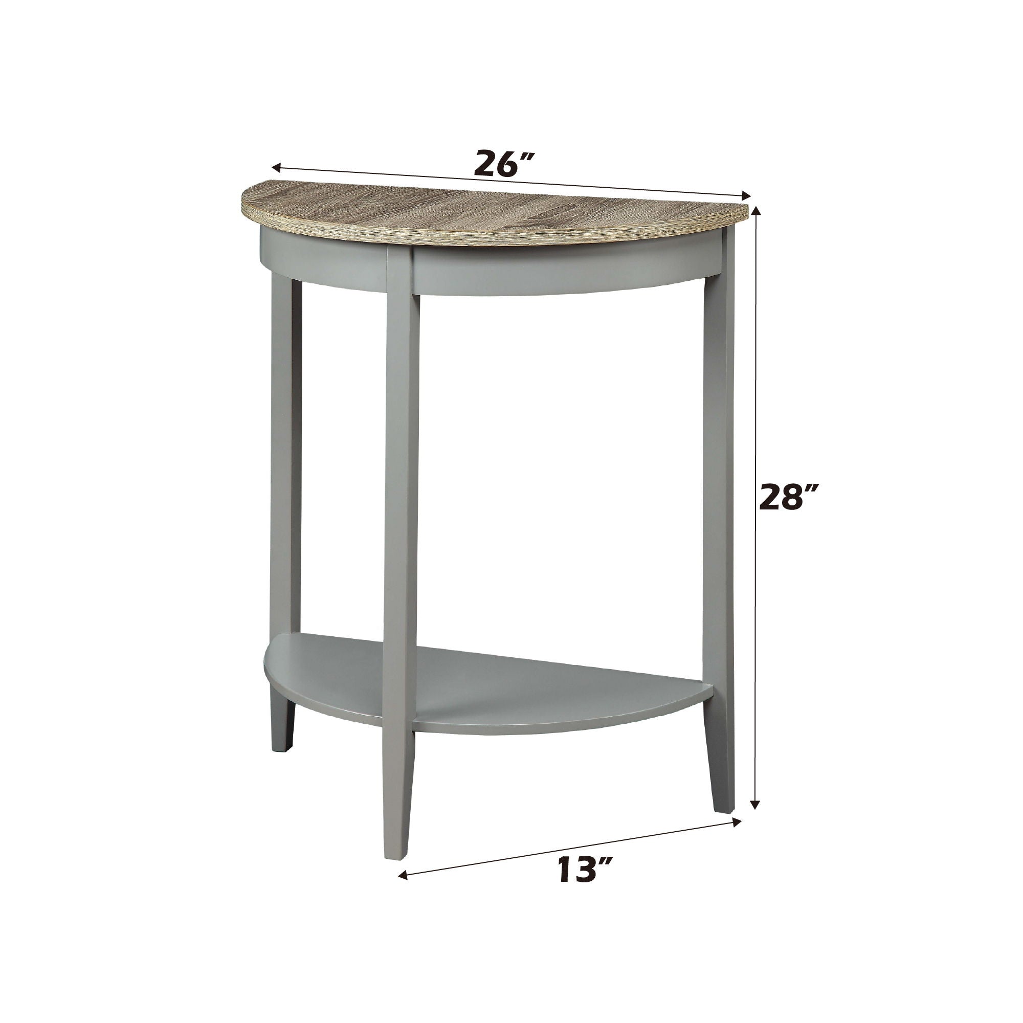 Justino - Console Table - Gray / Oak