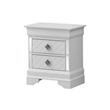 Accent Nightstand - Silver Champagne