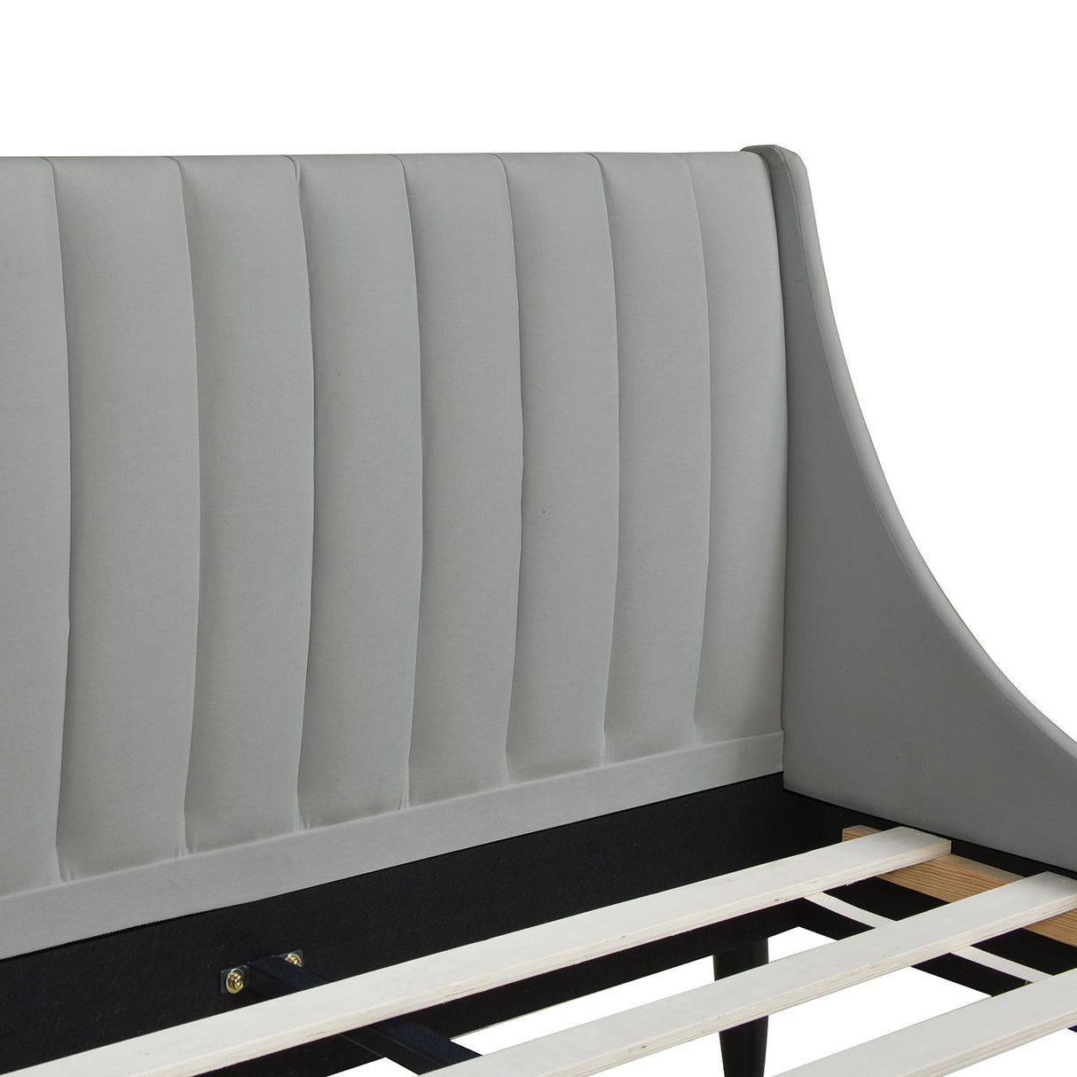Aspen - Vertical Tufted Modern Headboard Platform Bed Set by Jennifer Taylor Home | Bel Furniture