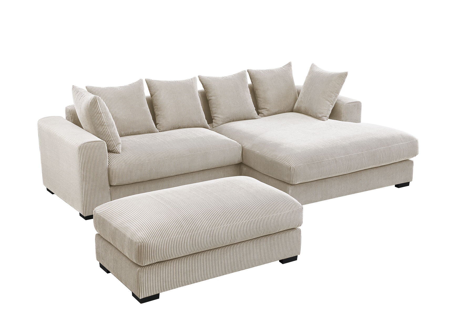 Duke - 4 Piece Upholstered Sectional