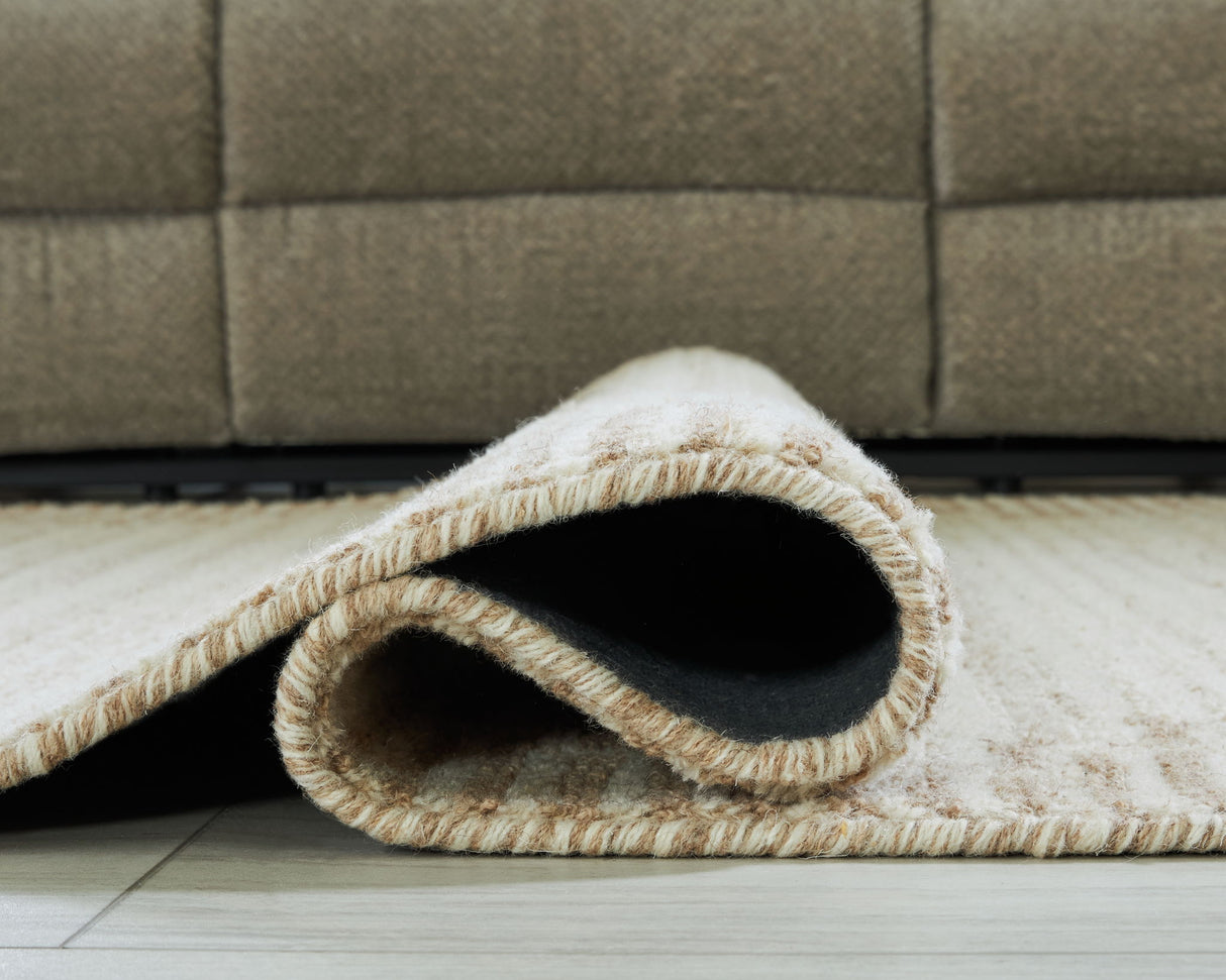 Emorymore - Extra Large Rug - Brown / Beige