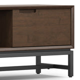 Banting - Low TV Stand - Walnut Brown by Simpli-Home | Bel Furniture