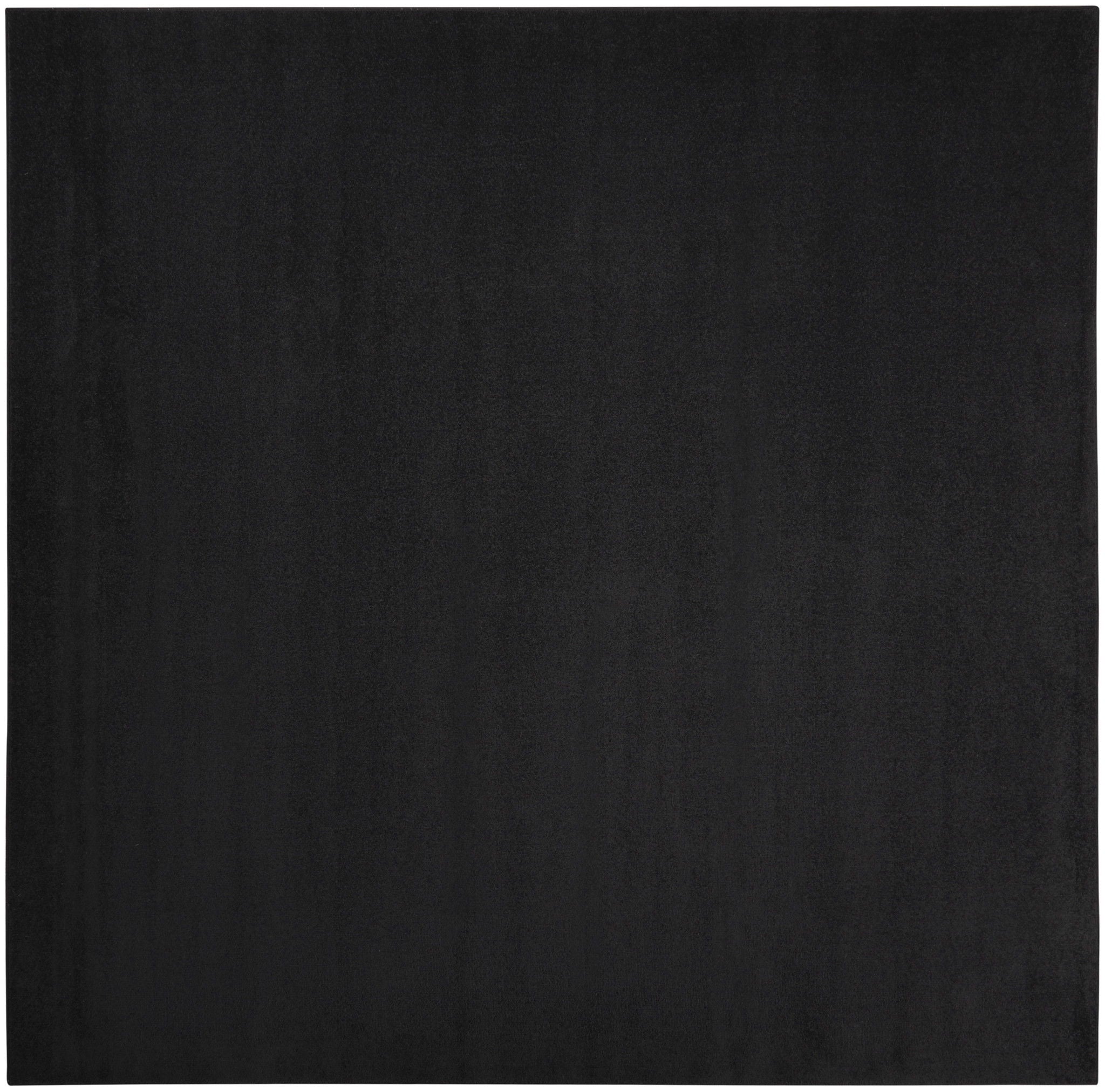 9' X 9' Square Non Skid Indoor / Outdoor Area Rug - Black