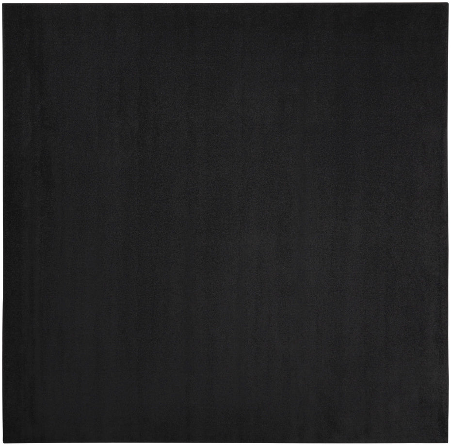 9' X 9' Square Non Skid Indoor / Outdoor Area Rug - Black