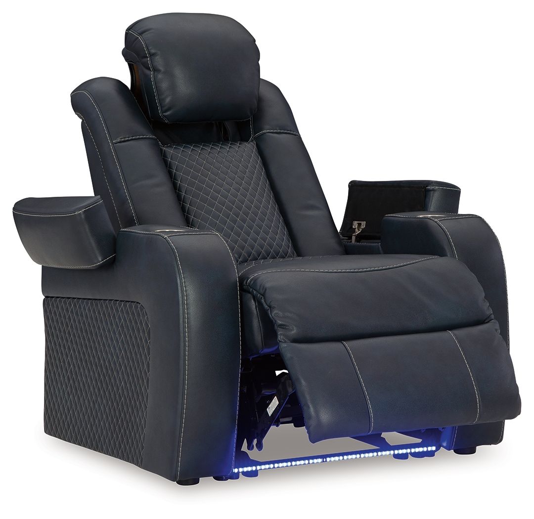 Fyne-dyme - Power Recliner/Adj Headrest by Signature | BEL Furniture
