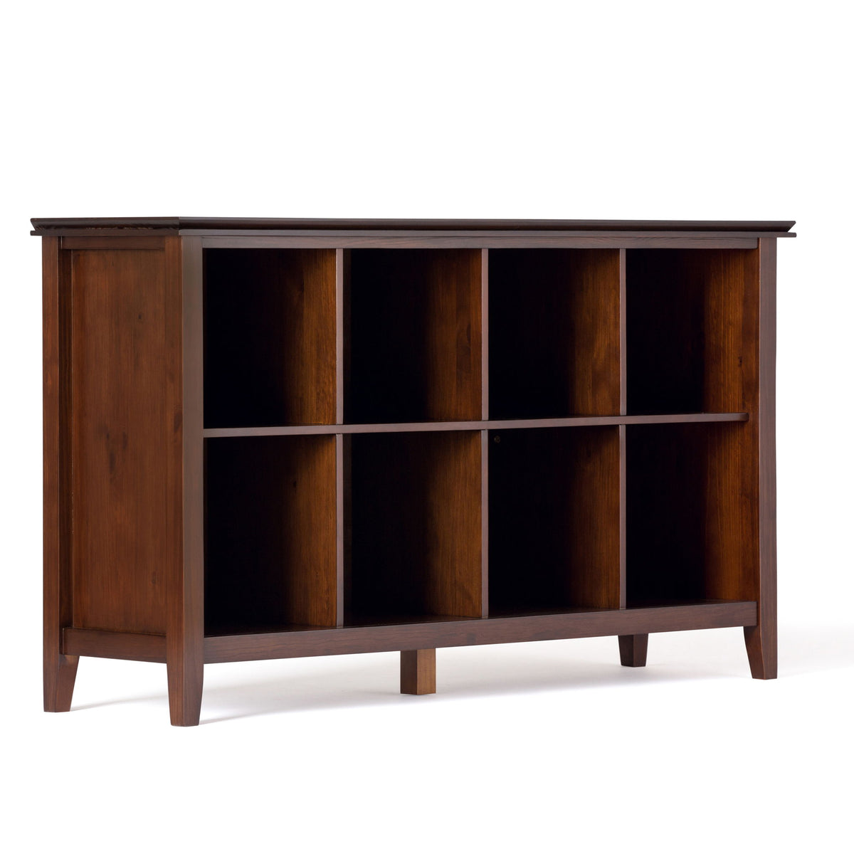 Artisan - Cube Storage Dark Brown 57"W x 15.75"D x 33"H by Simpli-Home | Bel Furniture