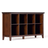 Artisan - Cube Storage Dark Brown 57"W x 15.75"D x 33"H by Simpli-Home | Bel Furniture