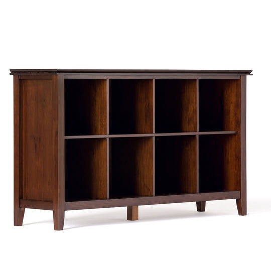 Artisan - Cube Storage Dark Brown 57"W x 15.75"D x 33"H by Simpli-Home | Bel Furniture