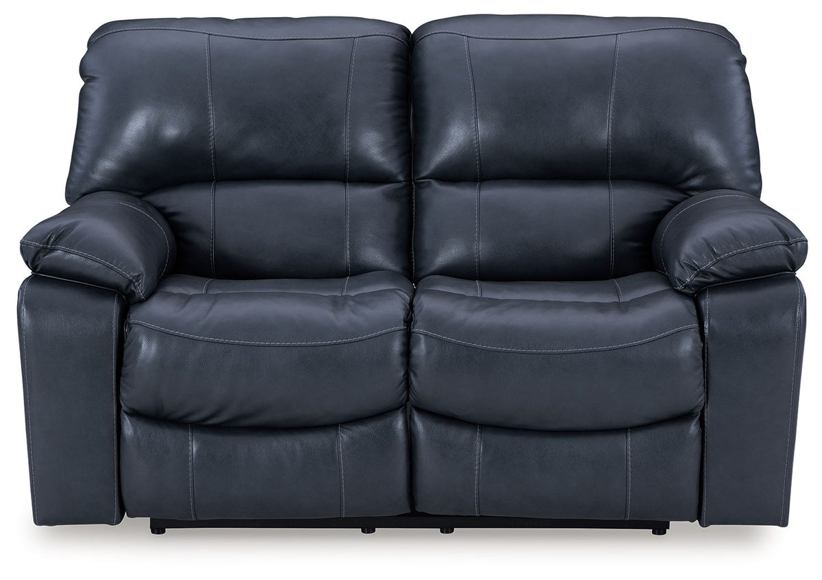 Leesworth - Reclining Loveseat Blue Power Reclining by Signature Design by Ashley® | Bel Furniture