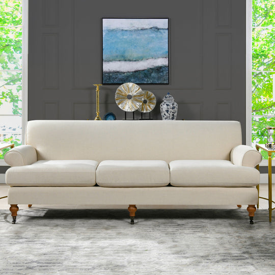Alana Lawson - Three Cushion Tightback Sofa by Jennifer Taylor Home | Bel Furniture