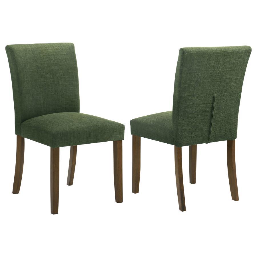 Cantley - Upholstered Dining Side Chair (Set of 2) Green by Coaster Fine Furniture | Bel Furniture