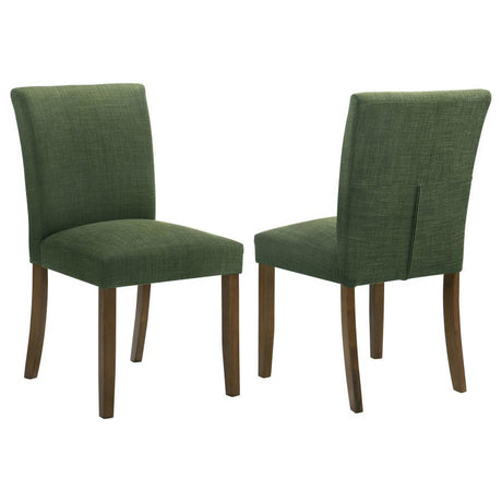 Cantley - Upholstered Dining Side Chair (Set of 2) Green by Coaster Fine Furniture | Bel Furniture