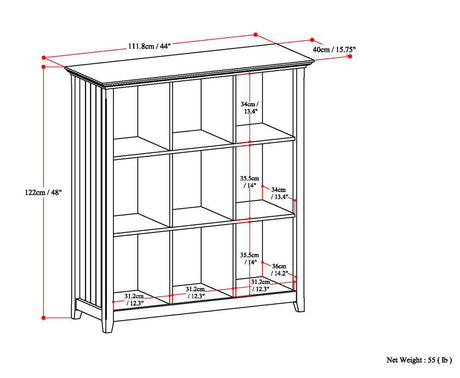 Acadian - Handcrafted Cube Storage by Simpli-Home | Bel Furniture