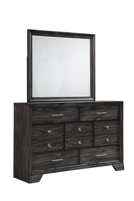 Jaymes - Dresser, Mirror Dark Gray Dresser & Mirror by Crown Mark | Bel Furniture