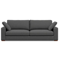Charlie - Deep Seater Sofa Dark Gray 40"W x 96"D x 32"H by Simpli-Home | Bel Furniture