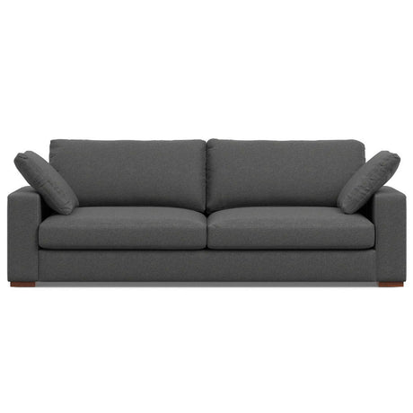 Charlie - Deep Seater Sofa Dark Gray 40"W x 96"D x 32"H by Simpli-Home | Bel Furniture