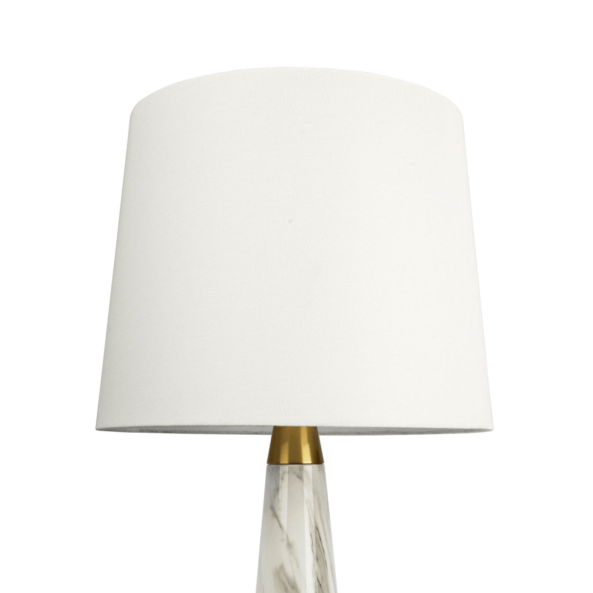 Enclave - Hydro Table Lamp With On / Off Switch Faux Marble Base Shade - Gold / White / White Marble by Ashcroft Furniture | Bel Furniture