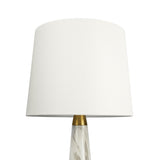 Enclave - Hydro Table Lamp With On / Off Switch Faux Marble Base Shade - Gold / White / White Marble by Ashcroft Furniture | Bel Furniture