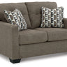 Mahoney - Loveseat Dark Brown by Signature Design by Ashley® | Bel Furniture