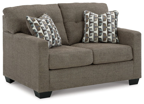 Mahoney - Loveseat Dark Brown by Signature Design by Ashley® | Bel Furniture