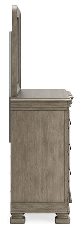 Lexorne - Gray - Dresser And Mirror by Signature Design by Ashley® | Bel Furniture